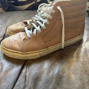 Vans Tan High-Top Off The Wall Size 13 Sand Brown Hi Athletic Men’s Skate Shoes
